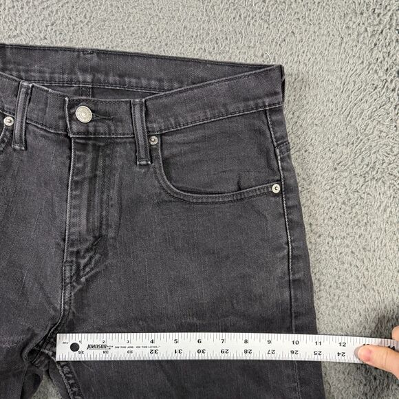 Levis 569 Jeans Mens 31x34 Black Loose Straight Fit Stretch Denim Pants Casual - Picture 13 of 16